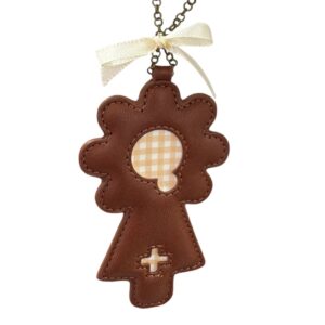 colgante pillaron cuero virgen del pilar