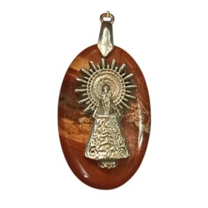 Colgante Jaspe Virgen del Pilar