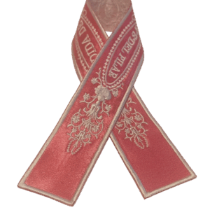 Cinta virgen del Pilar, solidaria